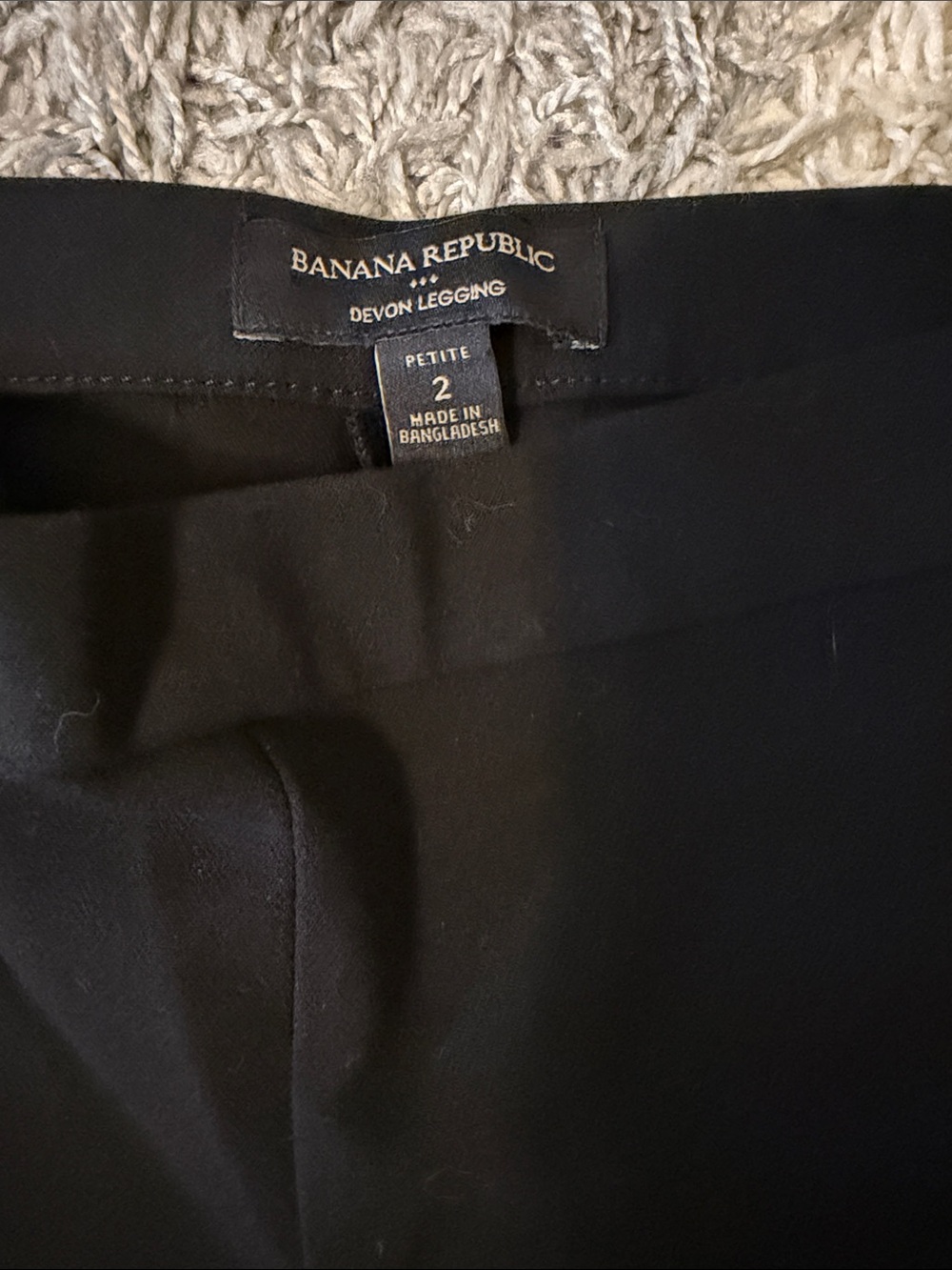 Banana Republic Black Devon Legging Pants